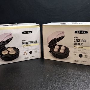 Bella Mini Cake Pop and Donut Hole Maker, BRAND NEW, Original Box & Manual, Pink